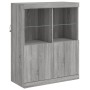 Sideboard mit LED-Lichtern in Sonoma-Grau 202x37x100 cm von , Sideboards - Ref: Foro24-3209161, Preis: 330,68 €, Rabatt: %