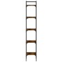 Bookcase with 5 smoked oak wood shelves 35x30x174 cm by , Bookcases and shelves - Ref: Foro24-838855, Price: 57,60 €, Discoun...