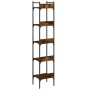 Bookcase with 5 smoked oak wood shelves 35x30x174 cm by , Bookcases and shelves - Ref: Foro24-838855, Price: 57,60 €, Discoun...