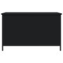 Engineered wood storage bench in black, 80x42.5x50 cm by , Benches for halls and storage - Ref: Foro24-839013, Price: 72,50 €...