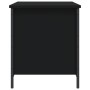 Engineered wood storage bench in black, 80x42.5x50 cm by , Benches for halls and storage - Ref: Foro24-839013, Price: 72,50 €...