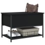 Bank mit Stauraum aus schwarzem Ingenieurholz 70x42,5x47 cm. von , Bänke für Hallen und Lager - Ref: Foro24-839018, Preis: 55...