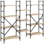 Regal aus Sonoma-Eichen-Ingenieurholz 160x28,5x136,5 cm von , Bücherregale und Regale - Ref: Foro24-838874, Preis: 103,39 €, ...