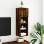 Mueble para TV con luces LED roble ahumado 30,5x30x90 cm de , Muebles TV - Ref: Foro24-837009, Precio: 52,72 €, Descuento: %