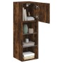 Mueble para TV con luces LED roble ahumado 30,5x30x90 cm de , Muebles TV - Ref: Foro24-837009, Precio: 52,72 €, Descuento: %