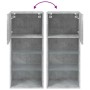 Mueble para TV con luces LED gris hormigón 40,5x30x90 cm de , Muebles TV - Ref: Foro24-837049, Precio: 59,56 €