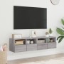 Wand-TV-Möbel 2 Stück in Sonoma-Grau aus Holz 60x30x30 cm von , TV-Möbel - Ref: Foro24-836865, Preis: 71,98 €, Rabatt: %