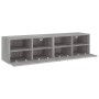 Wand-TV-Möbel 2 Stück in Sonoma-Grau aus Holz 60x30x30 cm von , TV-Möbel - Ref: Foro24-836865, Preis: 71,98 €, Rabatt: %