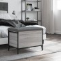 Engineered wood storage bench in gray Sonoma, measuring 62x42x45 cm. by , Benches for halls and storage - Ref: Foro24-835140,...