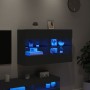 Schwarzer TV-Wandschrank mit LED-Lichtern 98,5x30x60,5 cm. von , TV-Möbel - Ref: Foro24-837107, Preis: 103,46 €, Rabatt: %