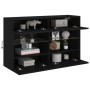 Schwarzer TV-Wandschrank mit LED-Lichtern 98,5x30x60,5 cm. von , TV-Möbel - Ref: Foro24-837107, Preis: 103,46 €, Rabatt: %