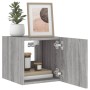 TV-Wandmöbel mit LED-Lichtern, 2 Stück, in Sonoma-Grau, 30,5x35x30 cm. von , TV-Möbel - Ref: Foro24-837229, Preis: 57,08 €, R...