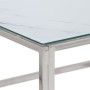 Silberner Couchtisch aus Edelstahl und gehärtetem Glas von , Couchtisch - Ref: Foro24-349947, Preis: 194,24 €, Rabatt: %