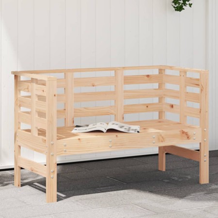 Banco de jardín madera maciza de pino 111,5x53x71 cm de , Bancos de jardín - Ref: Foro24-825135, Precio: 89,47 €, Descuento: %