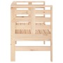 Solid pine wood garden bench 111.5x53x71 cm by , garden benches - Ref: Foro24-825135, Price: 89,47 €, Discount: %