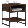Engineered wood coffee table in brown oak, 40x40x45 cm by , Coffee table - Ref: Foro24-838967, Price: 34,27 €, Discount: %