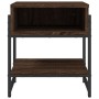 Mesa de centro madera de ingeniería roble marrón 40x40x45 cm de , Mesas de centro - Ref: Foro24-838967, Precio: 34,27 €, Desc...