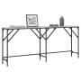 Engineered wood gray Sonoma console table 180x29x75 cm by , Side tables - Ref: Foro24-837765, Price: 57,75 €, Discount: %