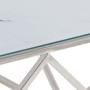Silberner Couchtisch aus Edelstahl und gehärtetem Glas von , Couchtisch - Ref: Foro24-349979, Preis: 236,11 €, Rabatt: %
