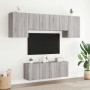 Wand-TV-Möbel 6-teilig aus grauem Sonoma-Ingenieurholz von , TV-Möbel - Ref: Foro24-3216444, Preis: 189,89 €, Rabatt: %