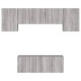 Wand-TV-Möbel 6-teilig aus grauem Sonoma-Ingenieurholz von , TV-Möbel - Ref: Foro24-3216444, Preis: 189,89 €, Rabatt: %