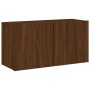 Wand-TV-Möbel 5-teilig aus braunem Eichenfurnierholz von , TV-Möbel - Ref: Foro24-3216517, Preis: 158,50 €, Rabatt: %
