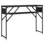 Console table with black engineered wood shelf 105x30x75 cm by , Side tables - Ref: Foro24-837792, Price: 44,13 €, Discount: %