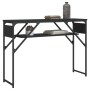Console table with black engineered wood shelf 105x30x75 cm by , Side tables - Ref: Foro24-837792, Price: 44,13 €, Discount: %