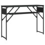 Console table with black engineered wood shelf 105x30x75 cm by , Side tables - Ref: Foro24-837792, Price: 44,13 €, Discount: %
