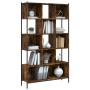 Engineered wood smoked oak bookshelf 102x28x172 cm by , Bookcases and shelves - Ref: Foro24-3213659, Price: 137,88 €, Discoun...