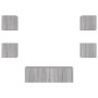 Wand-TV-Möbel mit LED-Lichtern, 5-teilig, in Sonoma-Grau. von , TV-Möbel - Ref: Foro24-3216865, Preis: 169,02 €, Rabatt: %