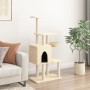 Rascador para gatos con postes de sisal crema 131 cm de , Mobiliario para gatos - Ref: Foro24-172127, Precio: 62,13 €, Descue...