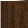 Muebles TV pared con LED 5 pzas madera ingeniería marrón roble de , Muebles TV - Ref: Foro24-3216831, Precio: 184,91 €