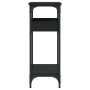 Console table with black engineered wood shelf 75x29x75 cm by , Side tables - Ref: Foro24-837712, Price: 49,94 €, Discount: %
