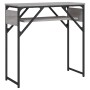 Console table with Sonoma grey engineered wood shelf 75x30x75 cm by , Side tables - Ref: Foro24-837800, Price: 39,85 €, Disco...