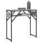 Console table with Sonoma grey engineered wood shelf 75x30x75 cm by , Side tables - Ref: Foro24-837800, Price: 39,85 €, Disco...