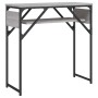 Console table with Sonoma grey engineered wood shelf 75x30x75 cm by , Side tables - Ref: Foro24-837800, Price: 39,85 €, Disco...