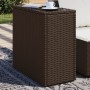 Beistelltisch für den Garten mit Glasplatte aus braunem PE-Rattan, 58x27,5x55 cm. von , Gartentische - Ref: Foro24-366214, Pr...
