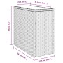 Beistelltisch für den Garten mit Glasplatte aus braunem PE-Rattan, 58x27,5x55 cm. von , Gartentische - Ref: Foro24-366214, Pr...