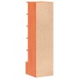 Solid pine wood shoe cabinet in brown wax finish 28x30x104 cm by , Shoe racks and shoe organizers - Ref: Foro24-837390, Price...