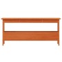 Solid pine wood brown waxed hallway bench 100x28x45 cm by , Benches for halls and storage - Ref: Foro24-837384, Price: 53,81 ...