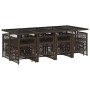 Set muebles de jardín 13 pzas y cojines ratán sintético marrón de , Conjuntos de jardín - Ref: Foro24-3210981, Precio: 772,28...