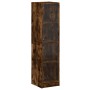 Aparador con puertas de vidrio roble ahumado 35x37x142 cm by , Sideboards - Ref: Foro24-836438, Price: 92,98 €, Discount: %