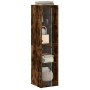 Aparador con puertas de vidrio roble ahumado 35x37x142 cm by , Sideboards - Ref: Foro24-836438, Price: 92,98 €, Discount: %
