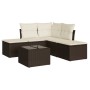 Set sofás de jardín 6 piezas y cojines ratán sintético marrón von , Gartensets - Ref: Foro24-3217733, Preis: 318,64 €, Rabatt: %