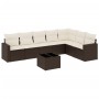 Set sofás de jardín 8 piezas y cojines ratán sintético marrón by , Garden sets - Ref: Foro24-3219053, Price: 510,74 €, Discou...