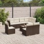 Set de sofás de jardín 9 pzas y cojines ratán sintético marrón von , Gartensets - Ref: Foro24-3217773, Preis: 580,85 €, Rabat...