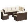 Set de sofás de jardín 9 pzas y cojines ratán sintético marrón von , Gartensets - Ref: Foro24-3217773, Preis: 580,85 €, Rabat...