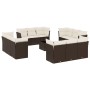 Set de sofás de jardín con cojines 13 piezas ratán PE marrón von , Gartensets - Ref: Foro24-3249182, Preis: 991,96 €, Rabatt: %