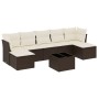 Set sofás de jardín 8 piezas y cojines ratán sintético marrón von , Gartensets - Ref: Foro24-3218043, Preis: 478,78 €, Rabatt: %